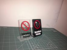 Zabranjeno pusenje, lasersko secenje,plaxiglass proizvodi od plaksiglasa