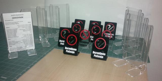 Zabranjeno pusenje, lasersko secenje,plaxiglass proizvodi od plaksiglasa